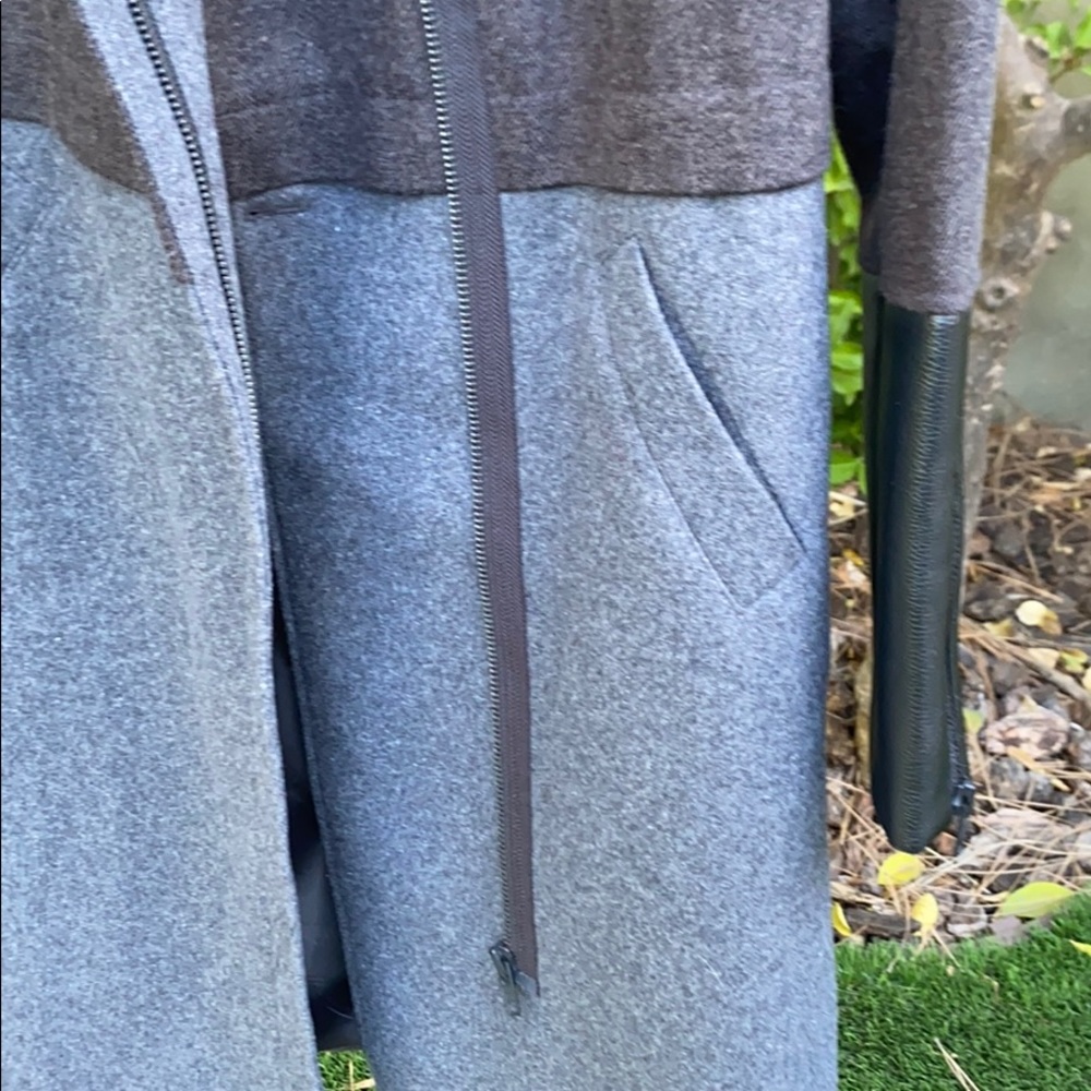 NWOT TROUVE Mixed Media Miltary Coat - Picture 16 of 16